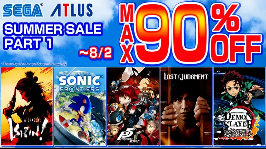 Game SEGA dan ATLUS Diskon 90% di Platform Steam Summer Sale 2024